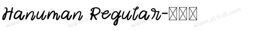Hanuman Regular字体转换